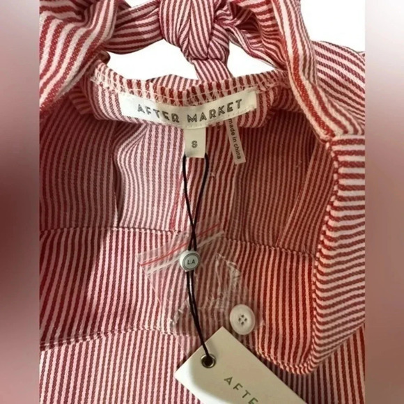After Market, size small NWT skirt boutique red and white stripe - Picture 2 of 4